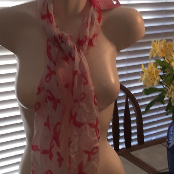 🎀NWT Ribbon Scarf Breast Cancer Awareness 🎀 - Picture 4 of 5
